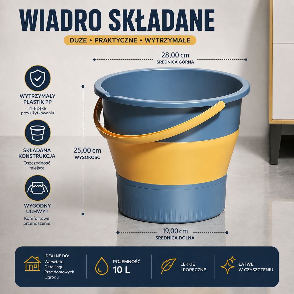 Wiadro Detailingowe (Składane)