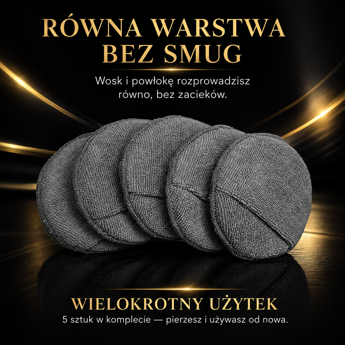 Aplikatory do Wosku i Powłok — 5 szt.