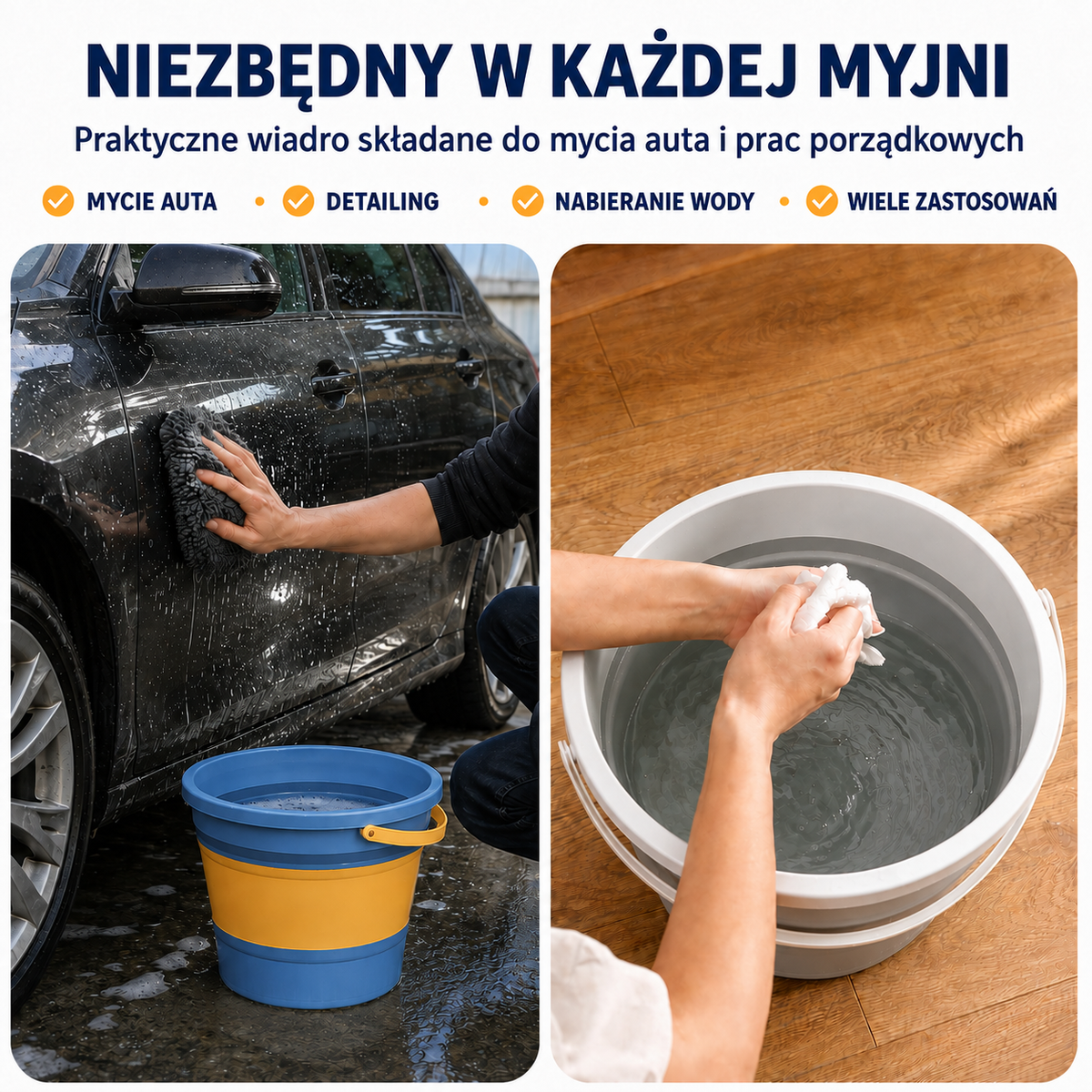 Wiadro Detailingowe (Składane)