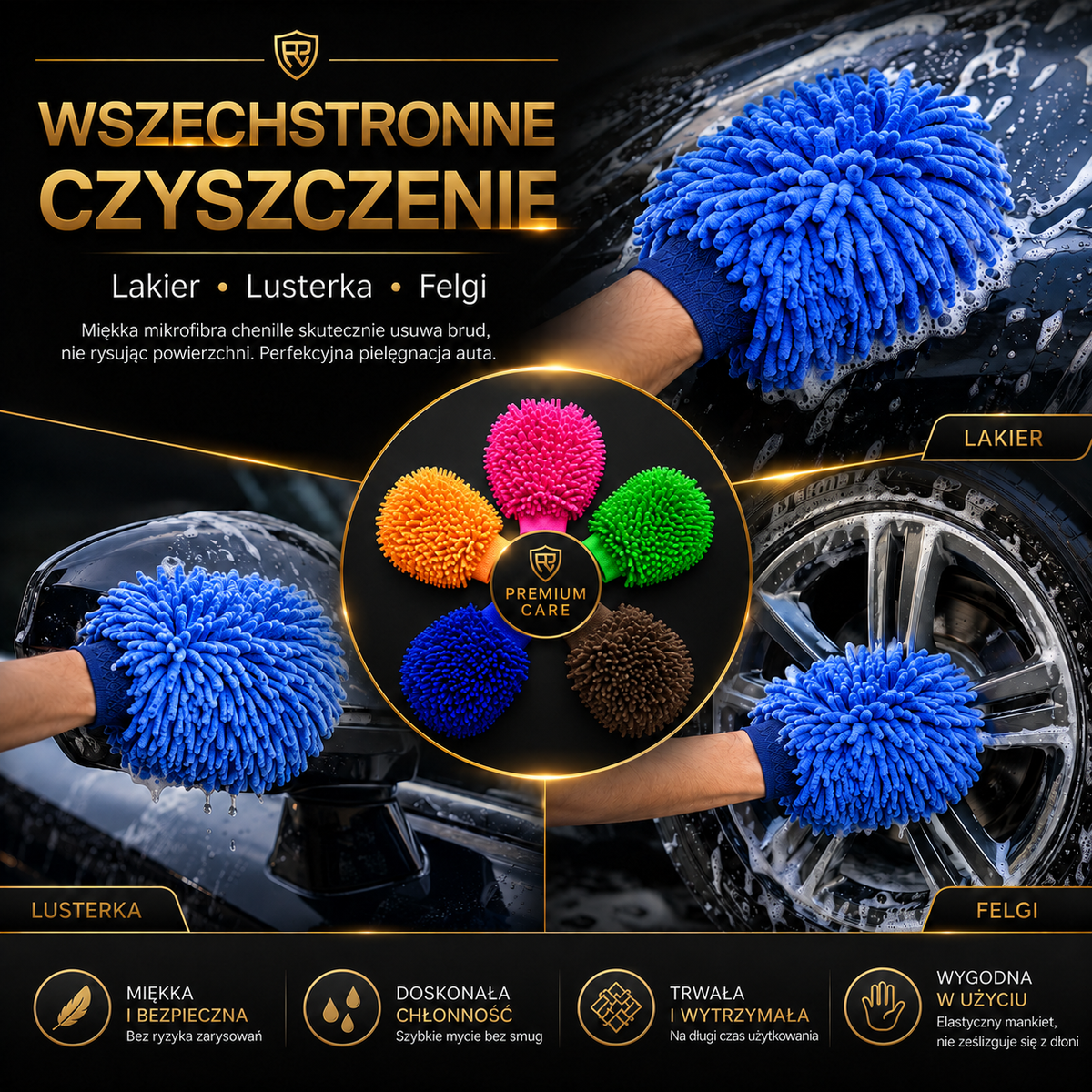 Rękawica do Mycia — zestaw 5 szt.