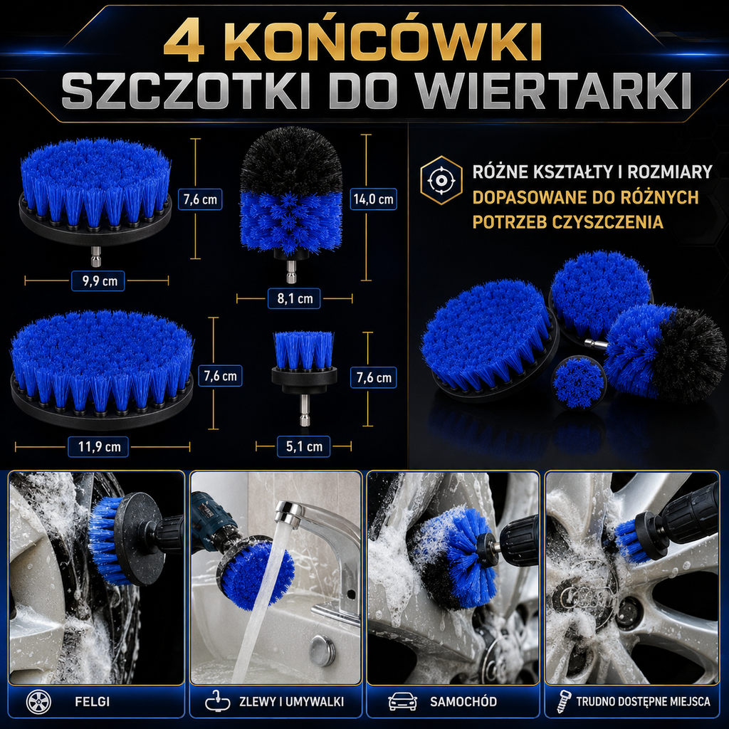 Wielofunkcyjny Zestaw do Detailingu — 30 elementów