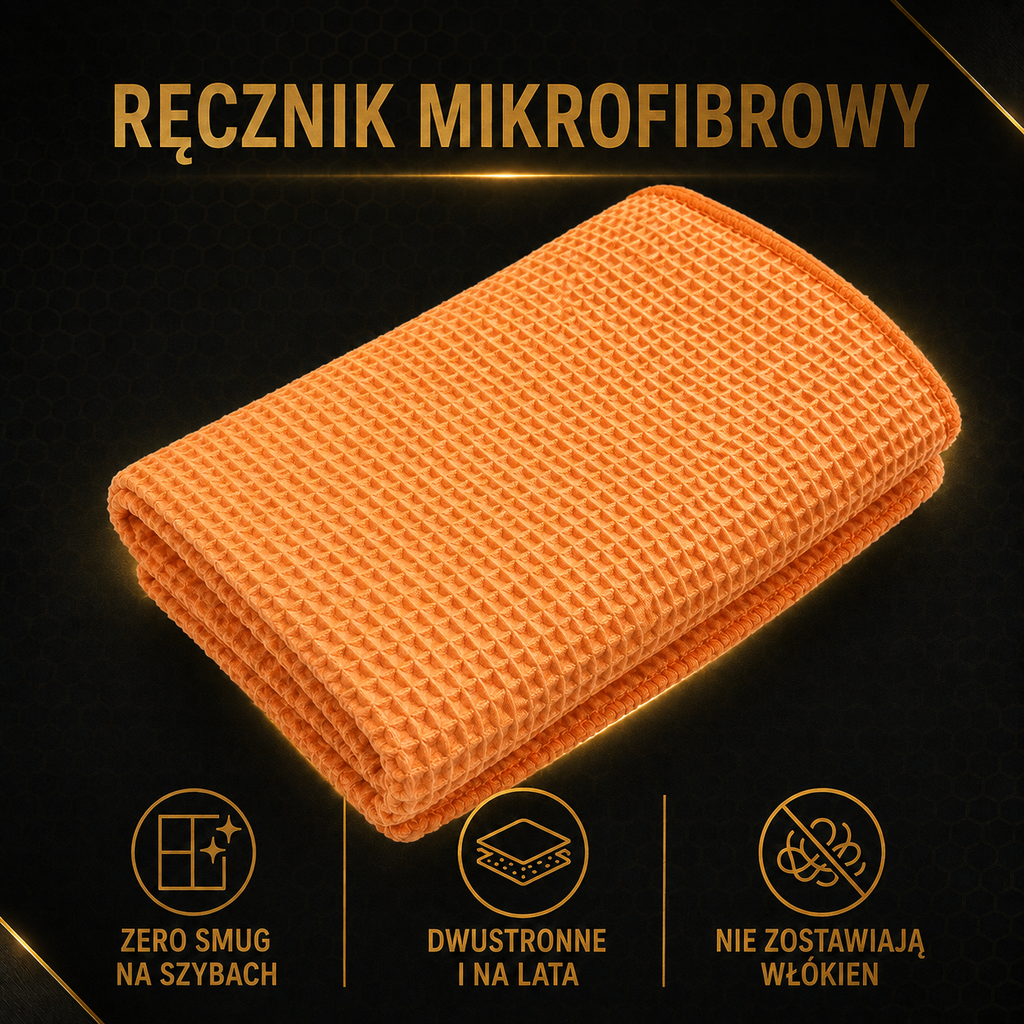 Ręczniki Mikrofibrowe do Szyb — 3 szt.