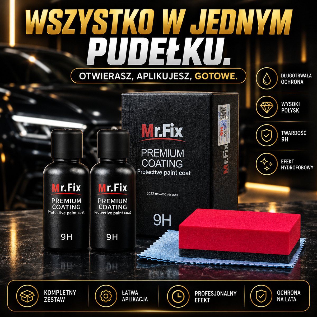 Zestaw Powłoki Ceramicznej 9H 2×30ml